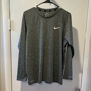 Nike Green Long Sleeve Tee Versatile Comfort Nike Swim